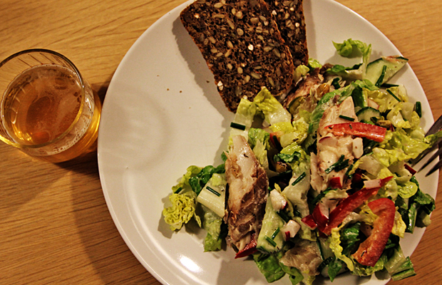 Makrelsalat - en grøn en af slagsen